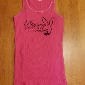 Pink Playboy Muscel Tank